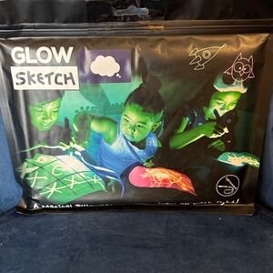 Glow Sketch Drawing pillow case